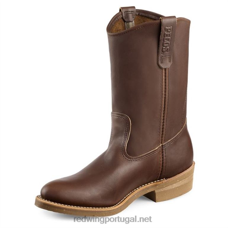 marromRed Wing bota de trabalho - estilo 411 de tração masculina de 8 polegadas à prova d'água F2TL294