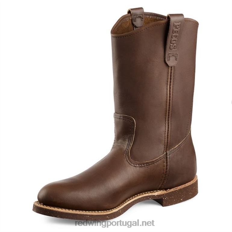 marromRed Wing bota de trabalho - estilo 607 supersole 2.0 masculina de 6 polegadas F2TL274
