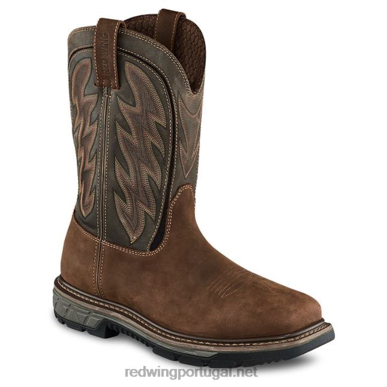 marromRed Wing bota de trabalho - estilo 866 traction tred masculina de 9 polegadas sem salto F2TL2124