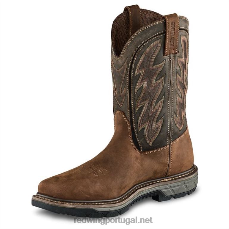 marromRed Wing bota de trabalho - estilo 866 traction tred masculina de 9 polegadas sem salto F2TL2124