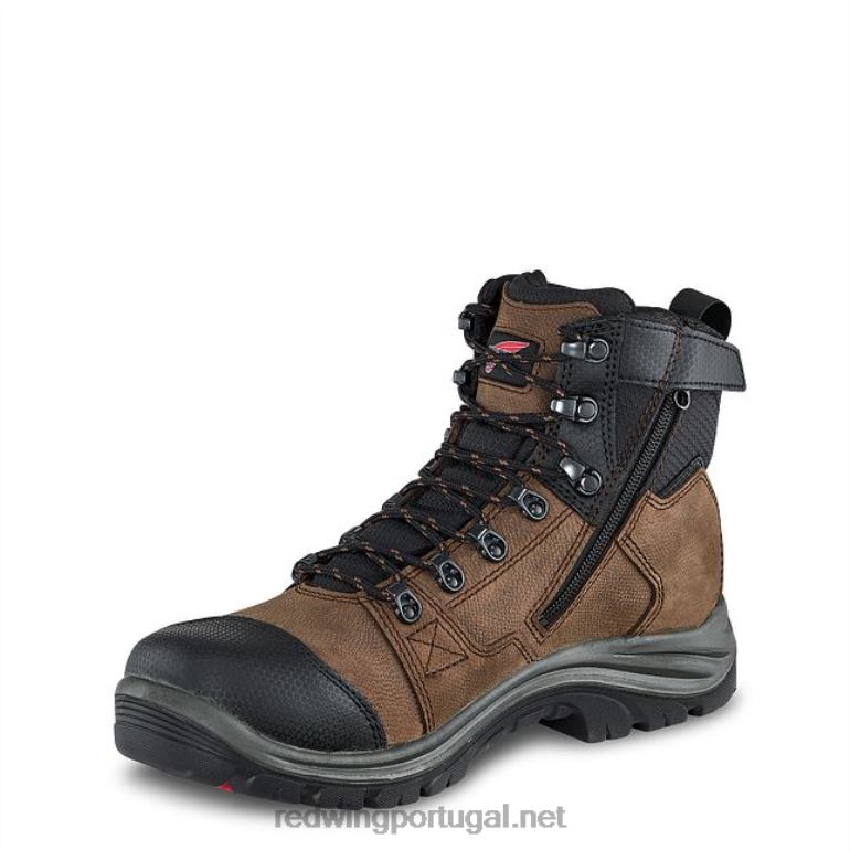 marromRed Wing carteira estilo 96579 com três dobras carteira unissex em couro F2TL29