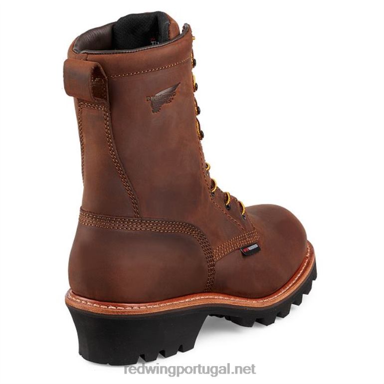 marromRed Wing estilo 95230 luva de couro camurça forrada luva masculina em couro camurça noz-moscada F2TL224