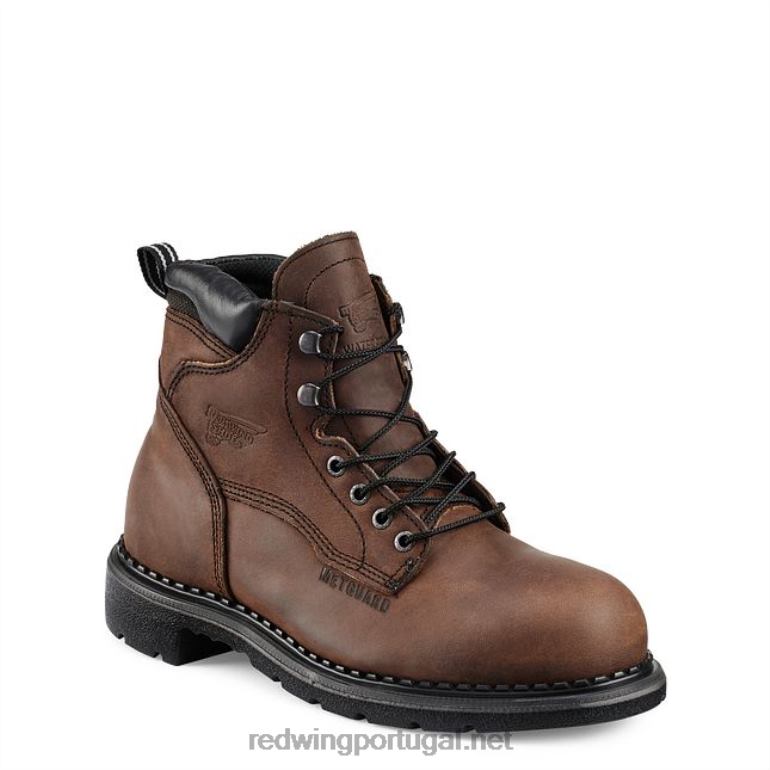 marromRed Wing trabalho - estilo 1412 supersola 2.0 masculina de 8 polegadas isolada, bota macia à prova d'água F2TL288