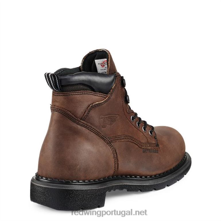marromRed Wing trabalho - estilo 1412 supersola 2.0 masculina de 8 polegadas isolada, bota macia à prova d'água F2TL288