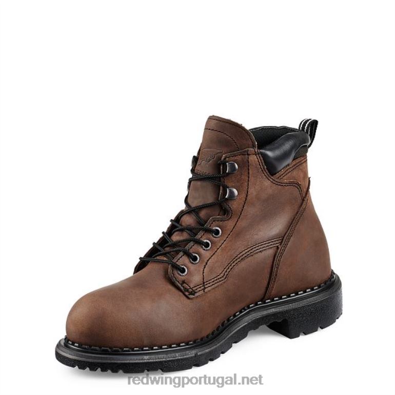 marromRed Wing trabalho - estilo 1412 supersola 2.0 masculina de 8 polegadas isolada, bota macia à prova d'água F2TL288