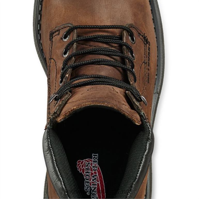 marromRed Wing trabalho - estilo 1412 supersola 2.0 masculina de 8 polegadas isolada, bota macia à prova d'água F2TL288