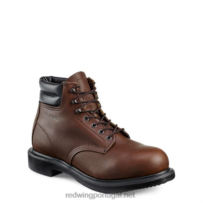 marromRed Wing trabalho - estilo 2216 loggermax bota masculina de 9 polegadas à prova d'água, biqueira de segurança F2TL265