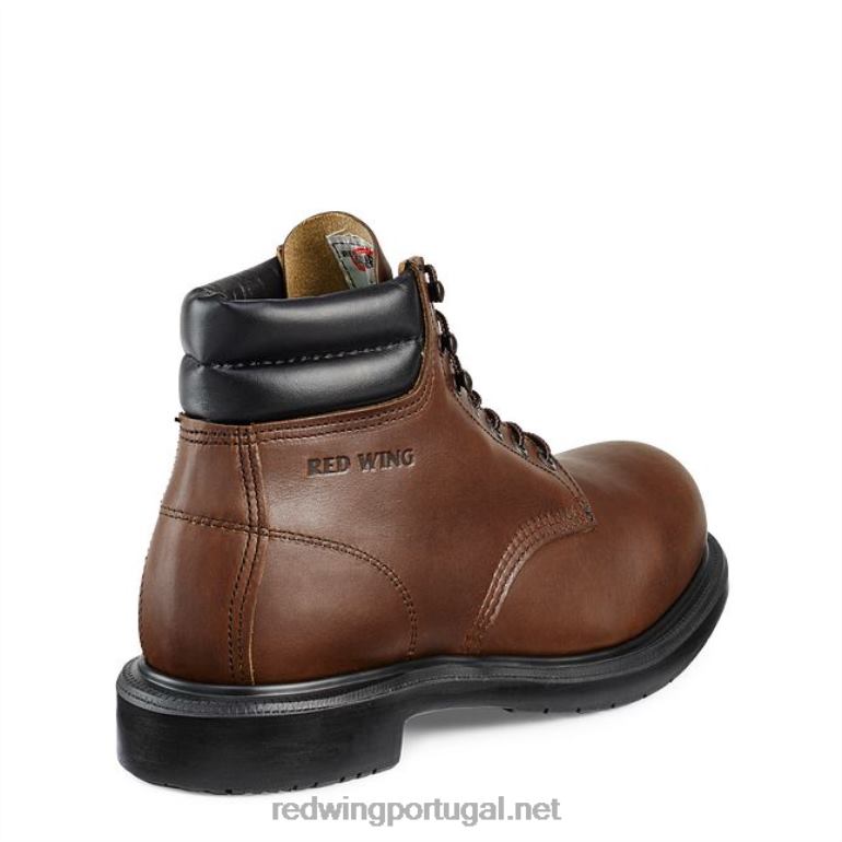 marromRed Wing trabalho - estilo 2216 loggermax bota masculina de 9 polegadas à prova d'água, biqueira de segurança F2TL265