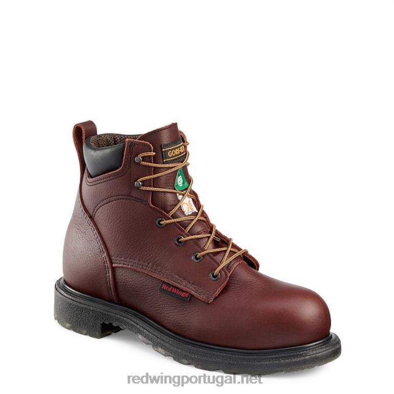 marromRed Wing trabalho - estilo 2412 supersola 2.0 masculina de 8 polegadas isolada, bota de segurança csa à prova d'água F2TL2105