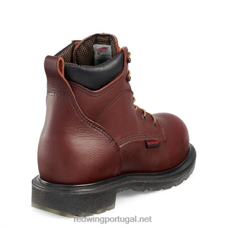 marromRed Wing trabalho - estilo 2412 supersola 2.0 masculina de 8 polegadas isolada, bota de segurança csa à prova d'água F2TL2105