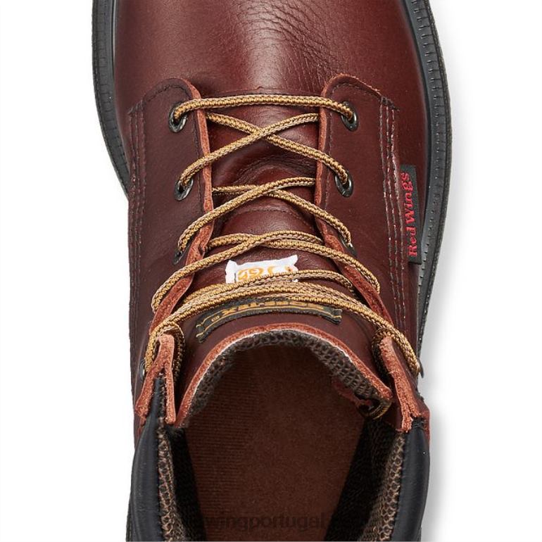 marromRed Wing trabalho - estilo 2412 supersola 2.0 masculina de 8 polegadas isolada, bota de segurança csa à prova d'água F2TL2105