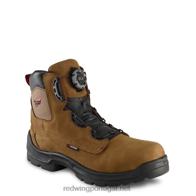 marromRed Wing trabalho - estilo 3531 jibóia masculina de 8 polegadas, à prova d'água, bota de segurança csa F2TL2118