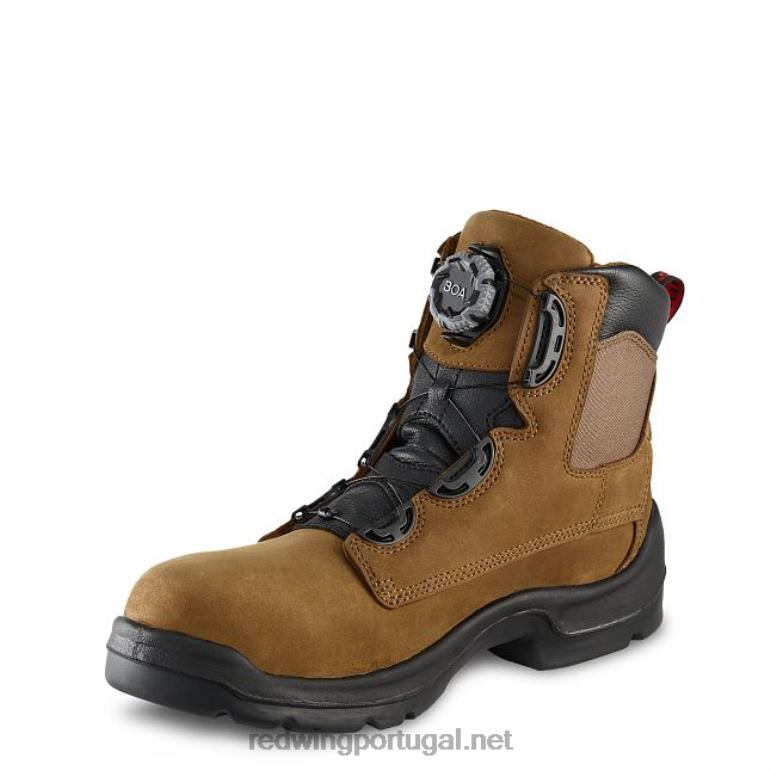 marromRed Wing trabalho - estilo 3531 jibóia masculina de 8 polegadas, à prova d'água, bota de segurança csa F2TL2118