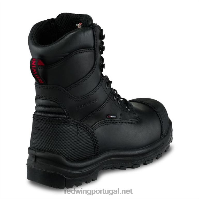 pretoRed Wing Bota masculina estilo 2260 king toe de 6 polegadas isolada e à prova d'água F2TL276