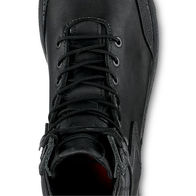 pretoRed Wing Bota masculina estilo 2410 burnside de segurança à prova d'água de 6 polegadas F2TL2108