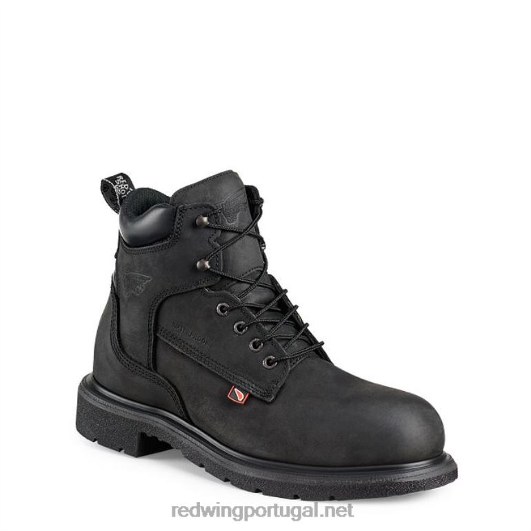 pretoRed Wing Bota masculina estilo 6670 truhiker de segurança à prova d'água de 6 polegadas para caminhada F2TL2129