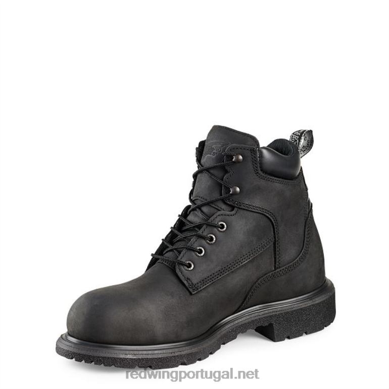 pretoRed Wing Bota masculina estilo 6670 truhiker de segurança à prova d'água de 6 polegadas para caminhada F2TL2129