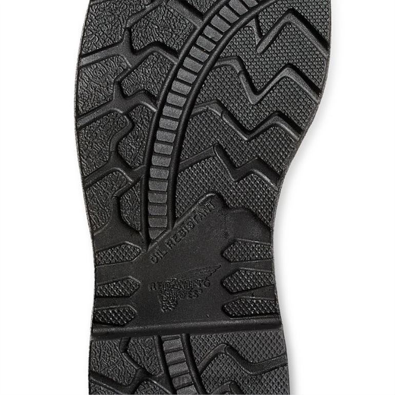 pretoRed Wing Bota masculina estilo 6670 truhiker de segurança à prova d'água de 6 polegadas para caminhada F2TL2129