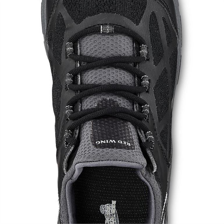 pretoRed Wing trabalho - estilo 6349 cooltech atletismo sapato masculino de segurança à prova d'água para trabalho atlético F2TL2137