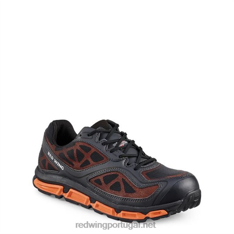 preto/laranjaRed Wing trabalho - estilo 8336 cooltech atletismo sapato de trabalho atlético masculino F2TL2136