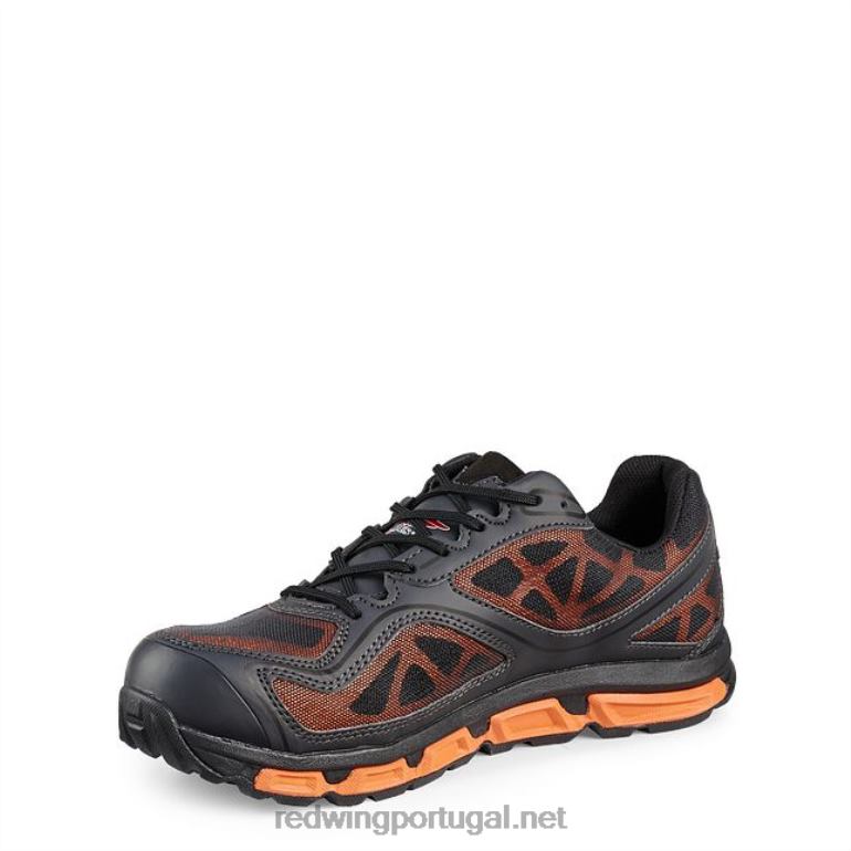 preto/laranjaRed Wing trabalho - estilo 8336 cooltech atletismo sapato de trabalho atlético masculino F2TL2136