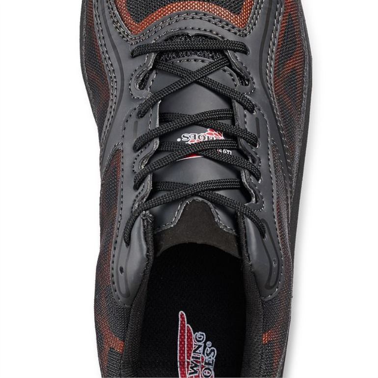 preto/laranjaRed Wing trabalho - estilo 8336 cooltech atletismo sapato de trabalho atlético masculino F2TL2136