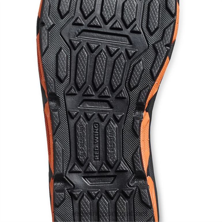 preto/laranjaRed Wing trabalho - estilo 8336 cooltech atletismo sapato de trabalho atlético masculino F2TL2136