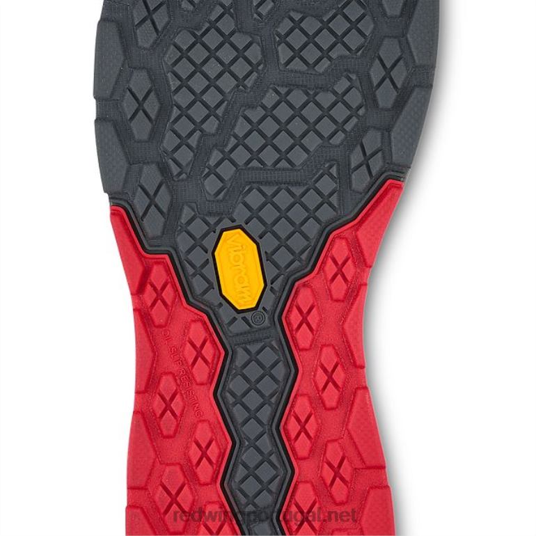 preto/vermelhoRed Wing sapato de trabalho atlético estilo 6338 para atletismo masculino F2TL2135