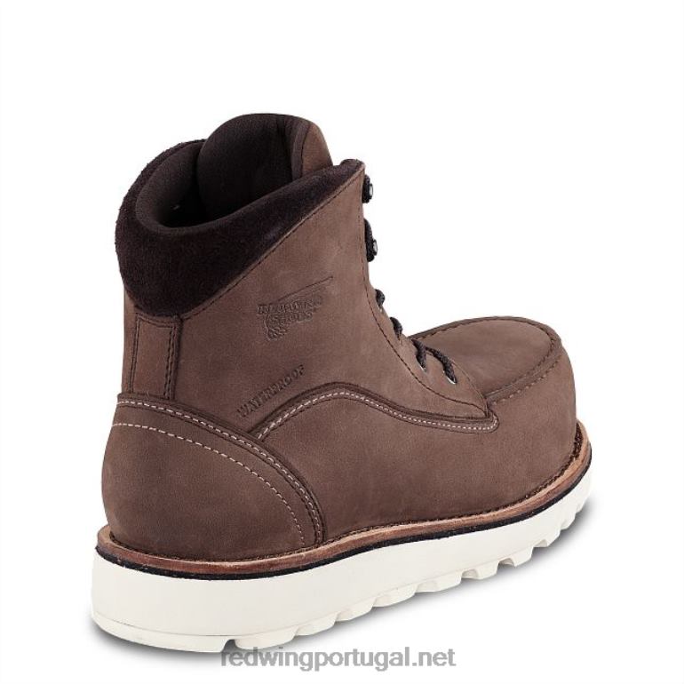 castanhaRed Wing Trabalho - estilo 3537 traction tred lite bota feminina de segurança csa à prova d'água de 8 polegadas F2TL2155