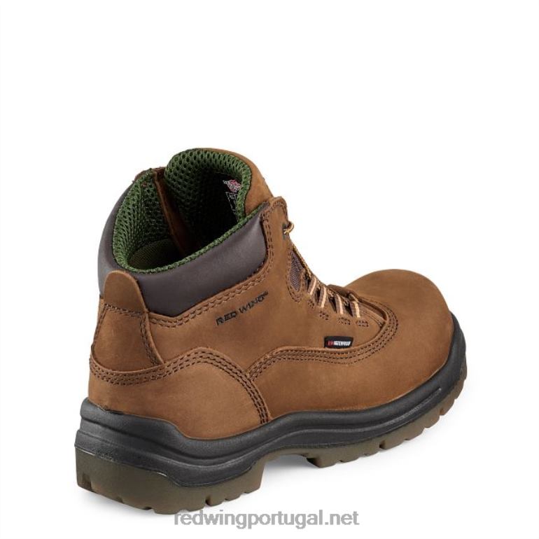 marromRed Wing Trabalho - Estilo 1224 Traction Tred Lite Feminino Bota de bico macio à prova d'água de 6 polegadas F2TL2158