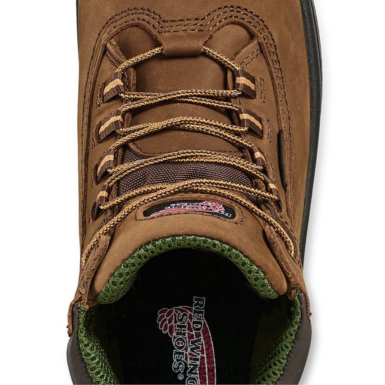 marromRed Wing Trabalho - Estilo 1224 Traction Tred Lite Feminino Bota de bico macio à prova d'água de 6 polegadas F2TL2158