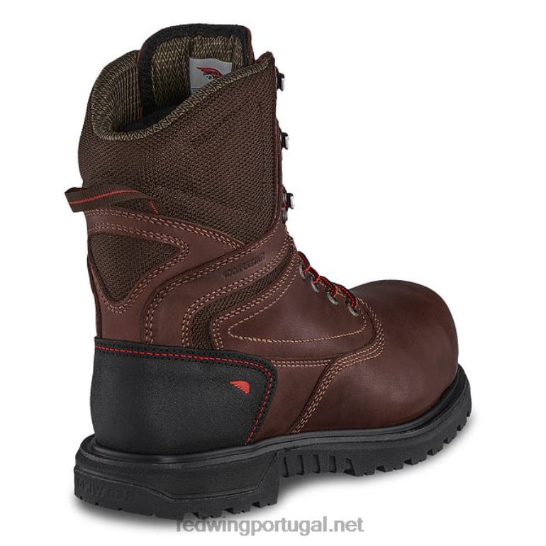 marromRed Wing Trabalho - estilo 2444 traction tred lite bota feminina de segurança à prova d'água de 6 polegadas F2TL2154