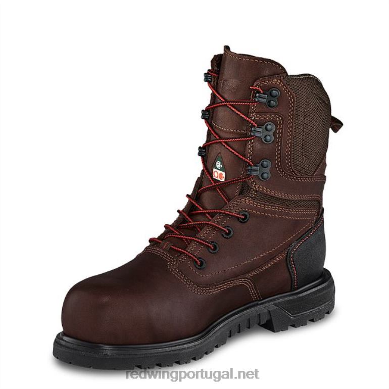 marromRed Wing Trabalho - estilo 2444 traction tred lite bota feminina de segurança à prova d'água de 6 polegadas F2TL2154