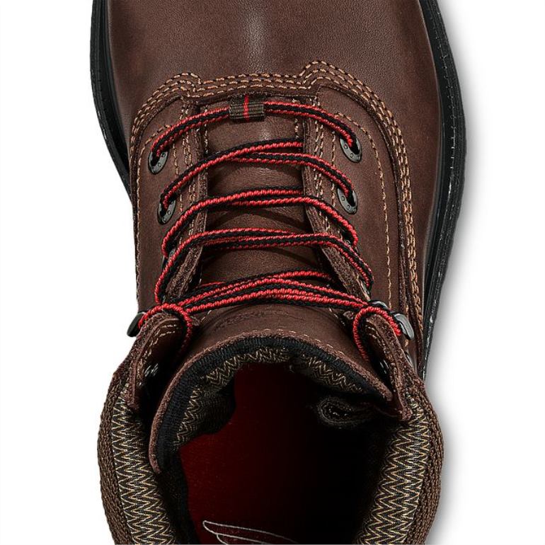 marromRed Wing Trabalho - estilo 2444 traction tred lite bota feminina de segurança à prova d'água de 6 polegadas F2TL2154