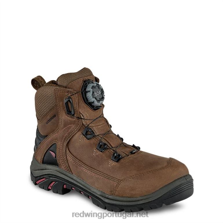 marromRed Wing Trabalho - estilo 3542 bota feminina tradeswoman de 6 polegadas à prova d'água csa com biqueira de segurança F2TL2152