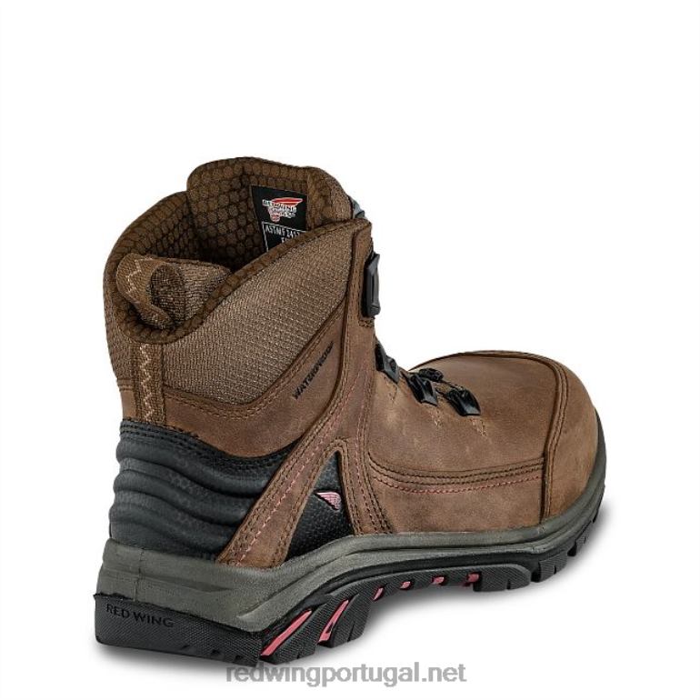 marromRed Wing Trabalho - estilo 3542 bota feminina tradeswoman de 6 polegadas à prova d'água csa com biqueira de segurança F2TL2152