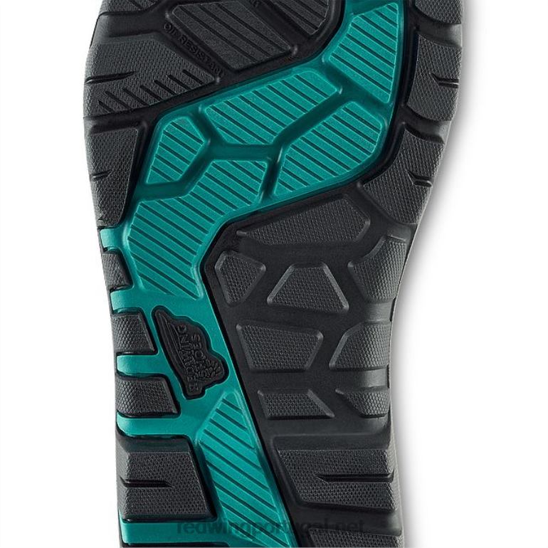 marrom/turquesaRed Wing Bota feminina estilo 2340 King Toe de segurança à prova d'água de 5 polegadas F2TL2157
