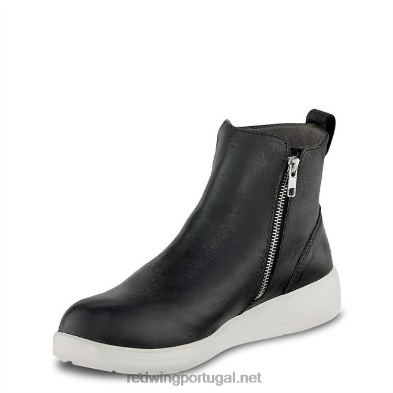 pretoRed Wing Bota feminina work - estilo 2344 tradeswoman de segurança à prova d'água de 6 polegadas F2TL2151