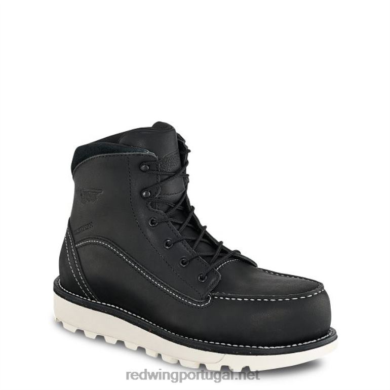 pretoRed Wing Heritage - estilo 8085 Iron Ranger bota masculina de 6 polegadas em couro áspero e resistente F2TL2165