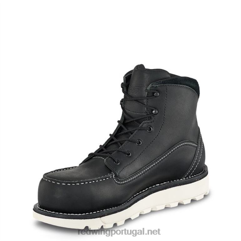 pretoRed Wing Heritage - estilo 8085 Iron Ranger bota masculina de 6 polegadas em couro áspero e resistente F2TL2165