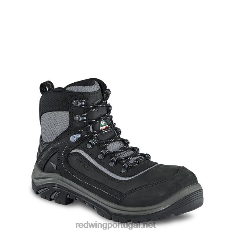 preto/cinzaRed Wing bota de trabalho - estilo 3554 brnr xp feminina de 8 polegadas à prova d'água, biqueira de segurança csa F2TL2153