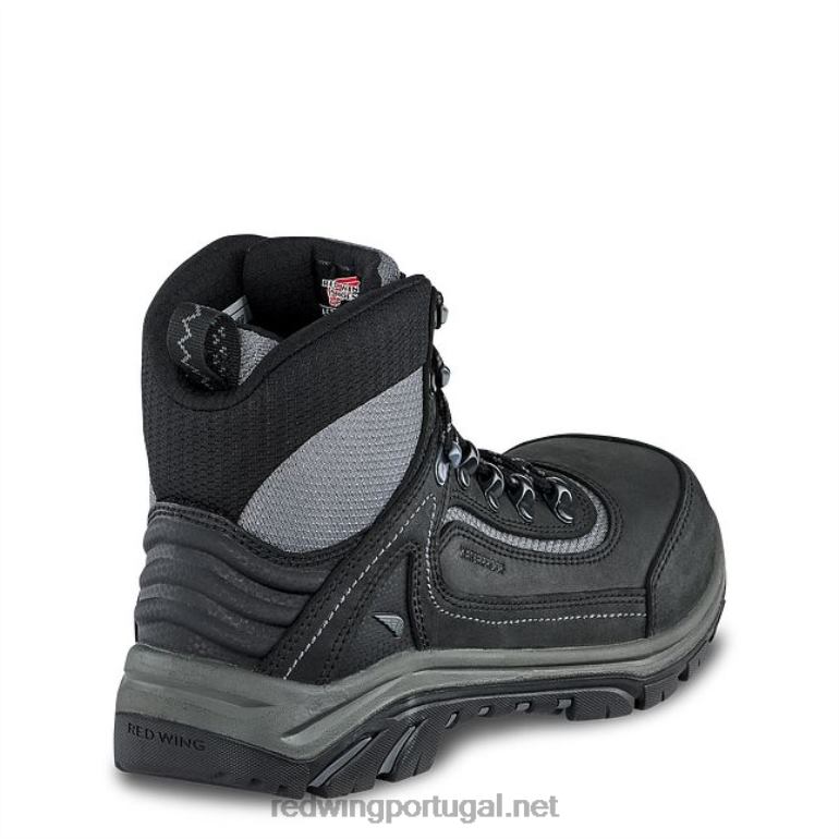 preto/cinzaRed Wing bota de trabalho - estilo 3554 brnr xp feminina de 8 polegadas à prova d'água, biqueira de segurança csa F2TL2153