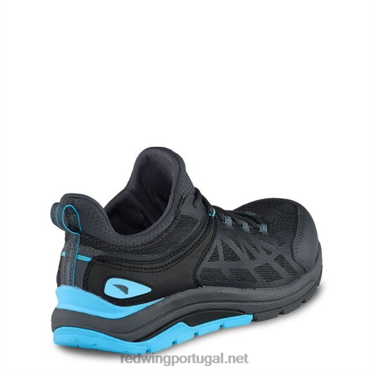 Preto AzulRed Wing Trabalho - estilo 2445 traction tred lite bota feminina de segurança à prova d'água de 6 polegadas F2TL2164