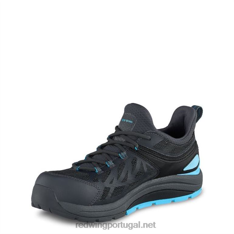 Preto AzulRed Wing Trabalho - estilo 2445 traction tred lite bota feminina de segurança à prova d'água de 6 polegadas F2TL2164