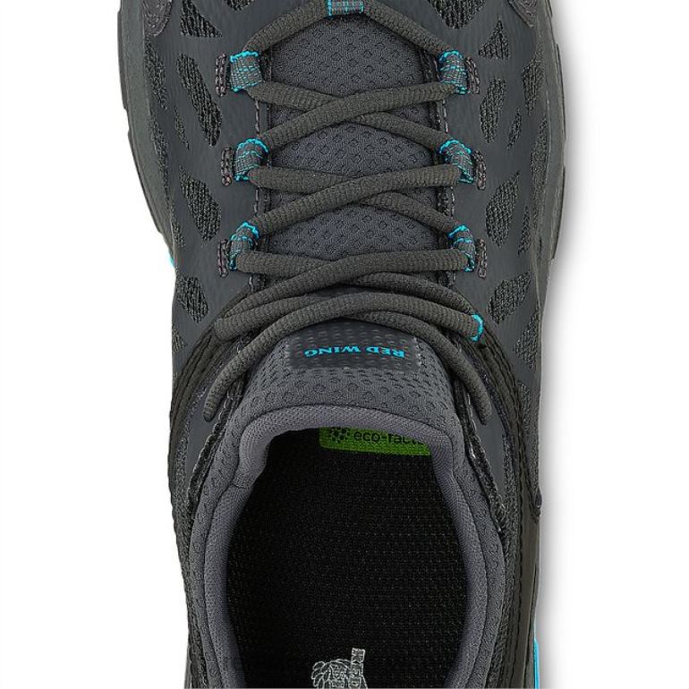 Preto AzulRed Wing Trabalho - estilo 2445 traction tred lite bota feminina de segurança à prova d'água de 6 polegadas F2TL2164